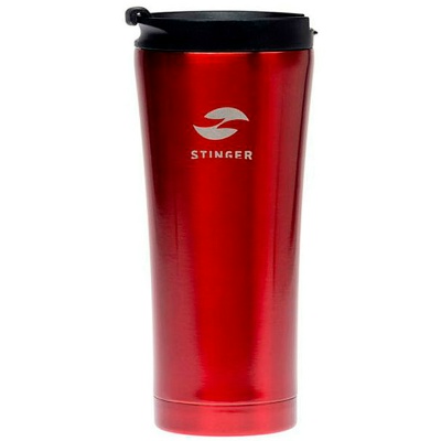 Термокружка Stinger, 0,45л, красный